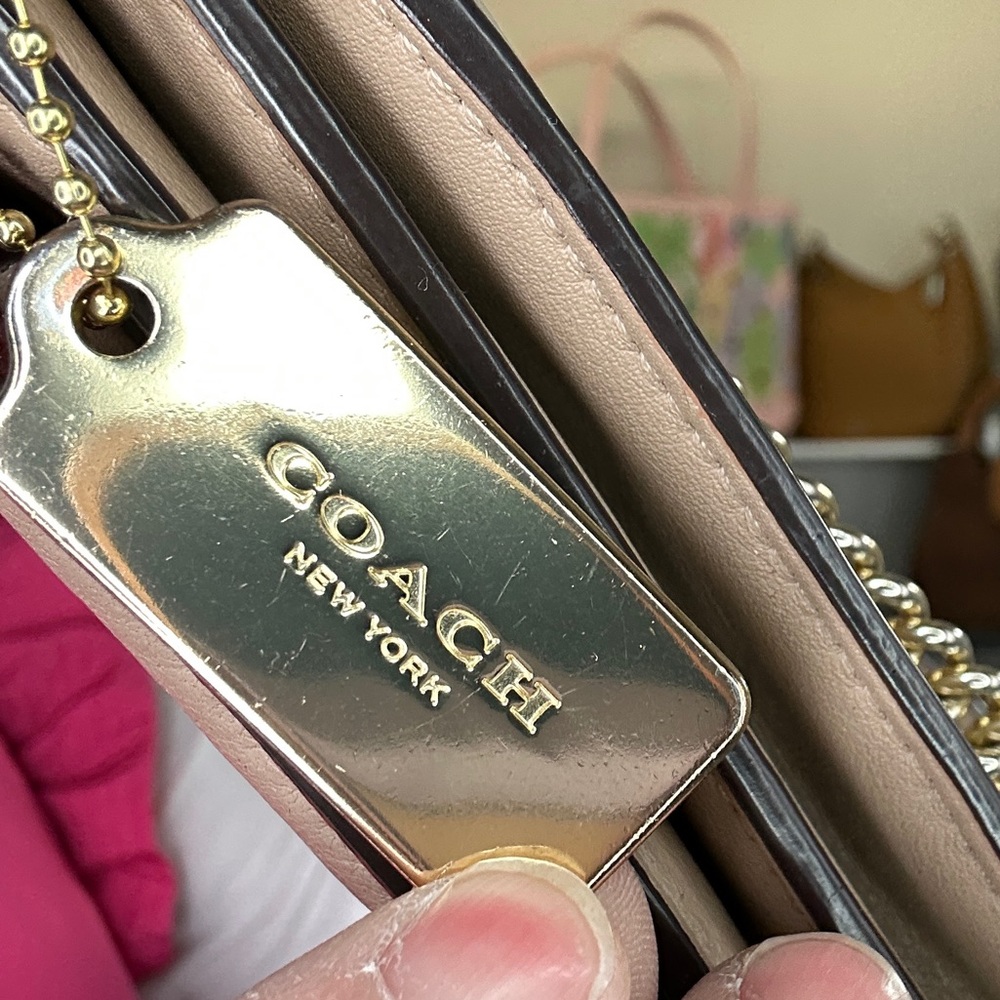 Coach Madison Quilted Chain Shoulder Bag Blush Pink Leather 2020 - Picture 5 of 11